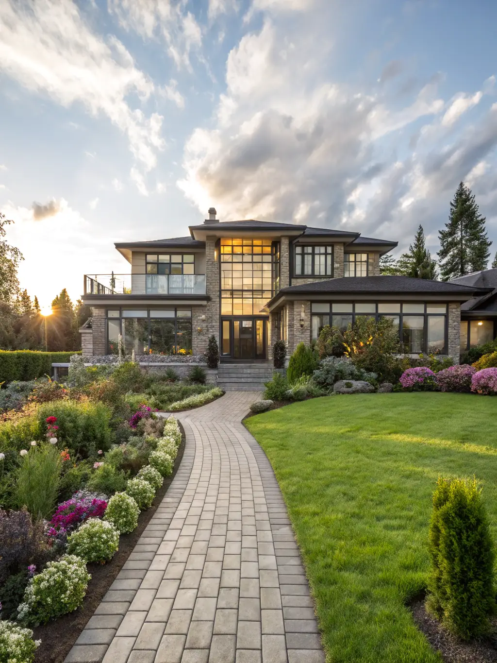 A newly constructed townhouse complex in a suburban area of Vancouver, representing family-oriented real estate investment options.